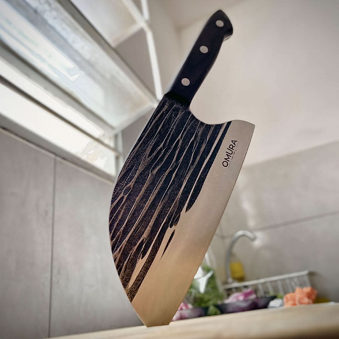 Cuchillo Forjado Omura Modelo Kanda con Funda