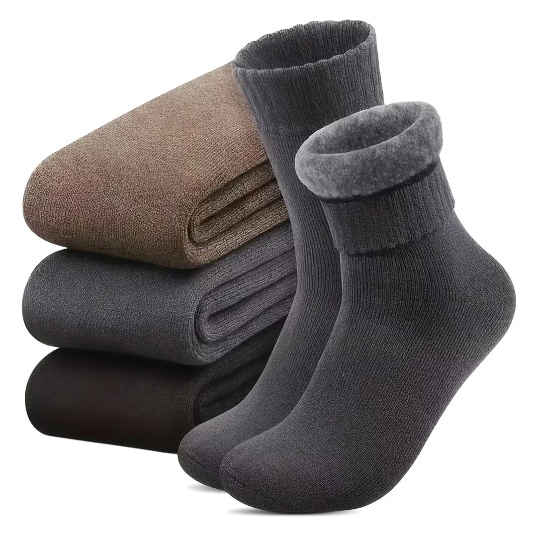 Pack de 3 Pares de Calcetines Termicos de Felpa Super Suaves