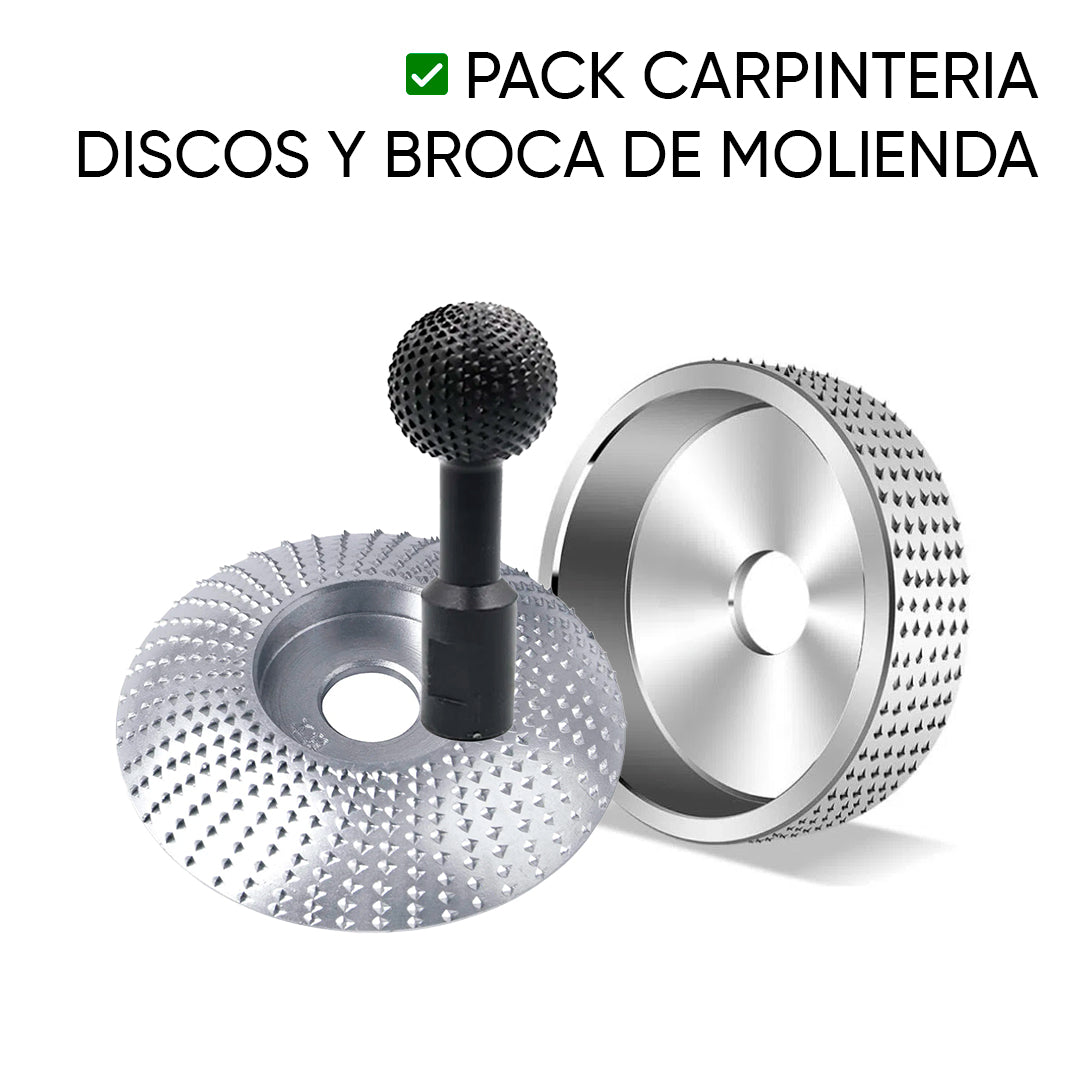 Kit de Carpinteria Discos Y Broca de Molienda