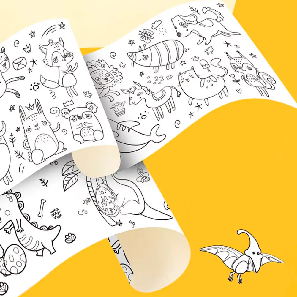 Rollos de Dibujo Coloreable de 3mts