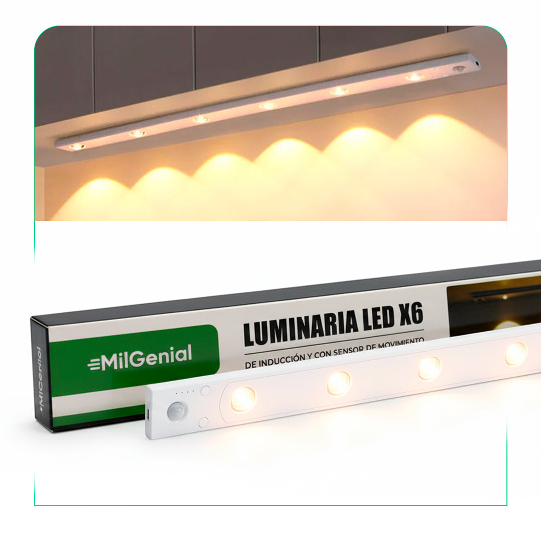 Luz con 6 Leds de Inducción Sensor de Movimiento MilGenial