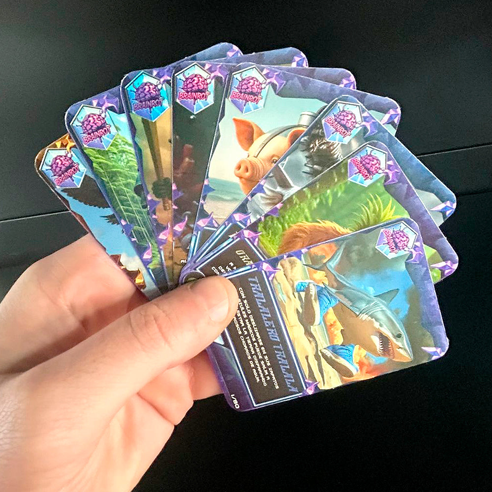 Juego de 8 Cartas Brainrot Coleccionables