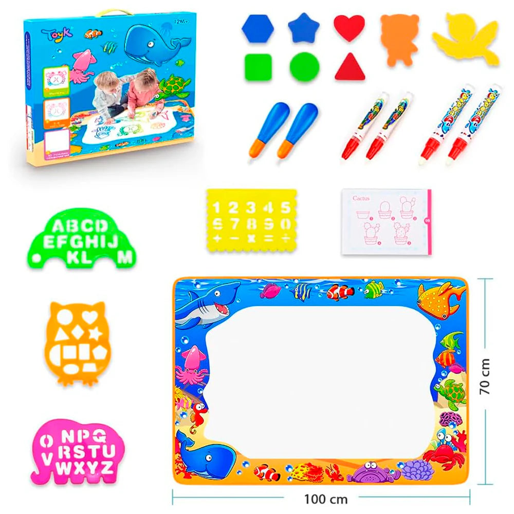 Alfombra Coloreable con Marcadores Base Agua 100x70