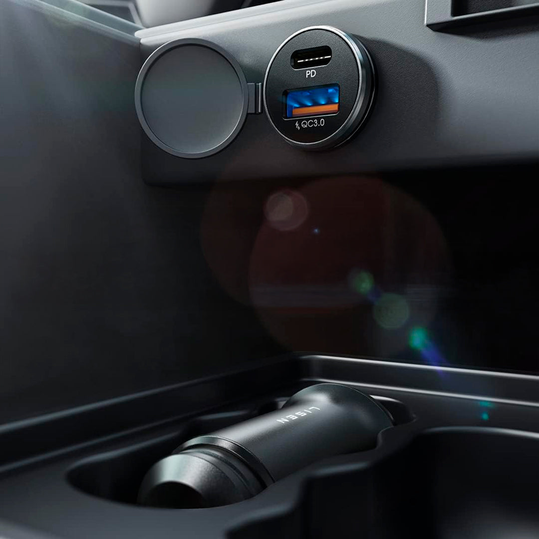 Cargador de Auto LISEN Carga Rapida 36w Doble USB 3.0