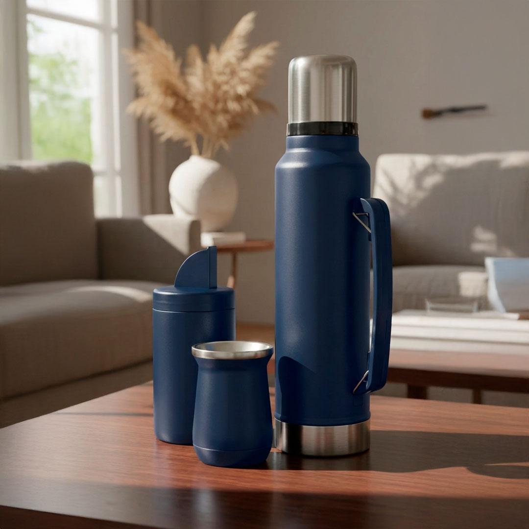 Set de Mate Termo y Yerbera 1300ML