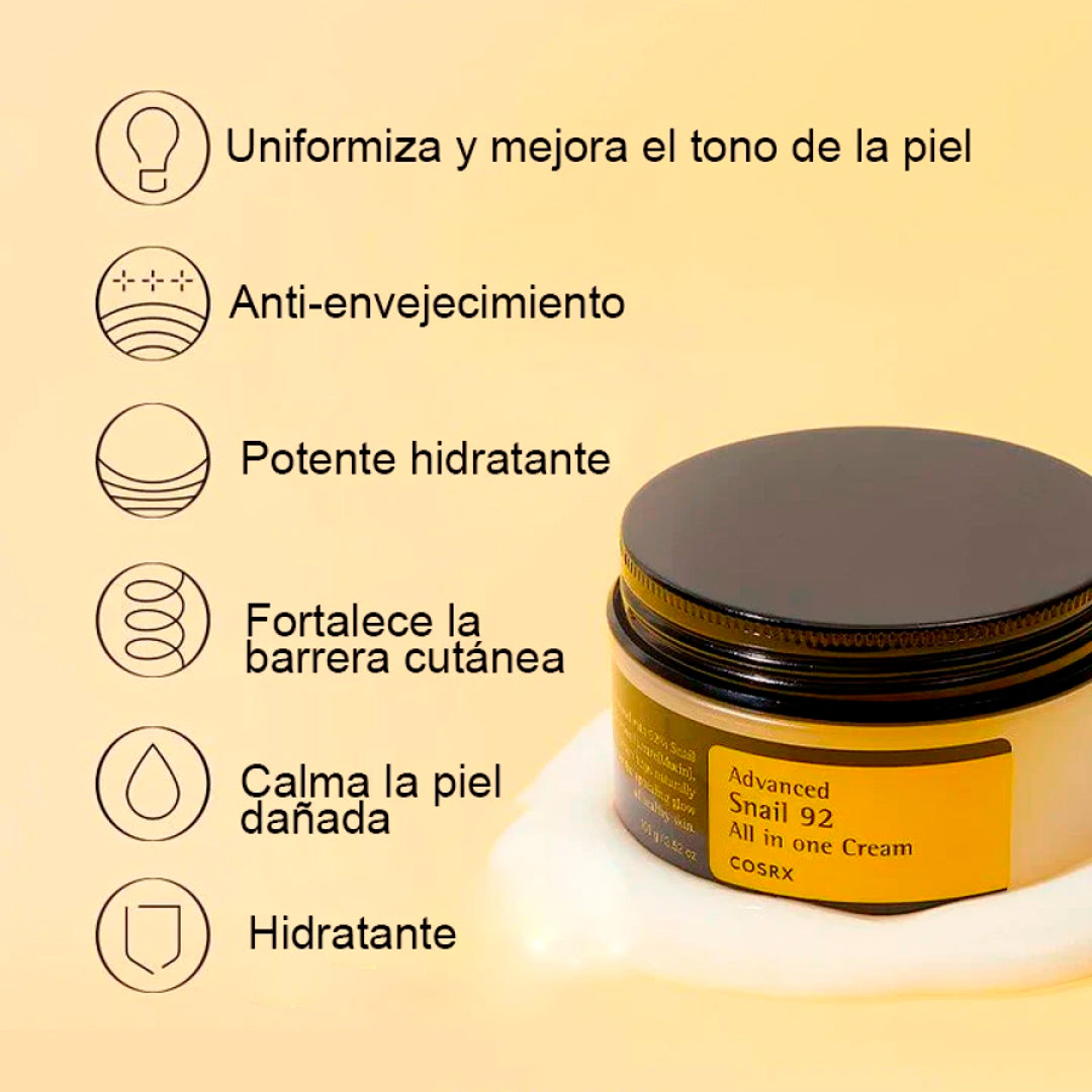 ADVANCED SNAIL 92 ALL IN ONE CREAM COSRX - Crema hidratante