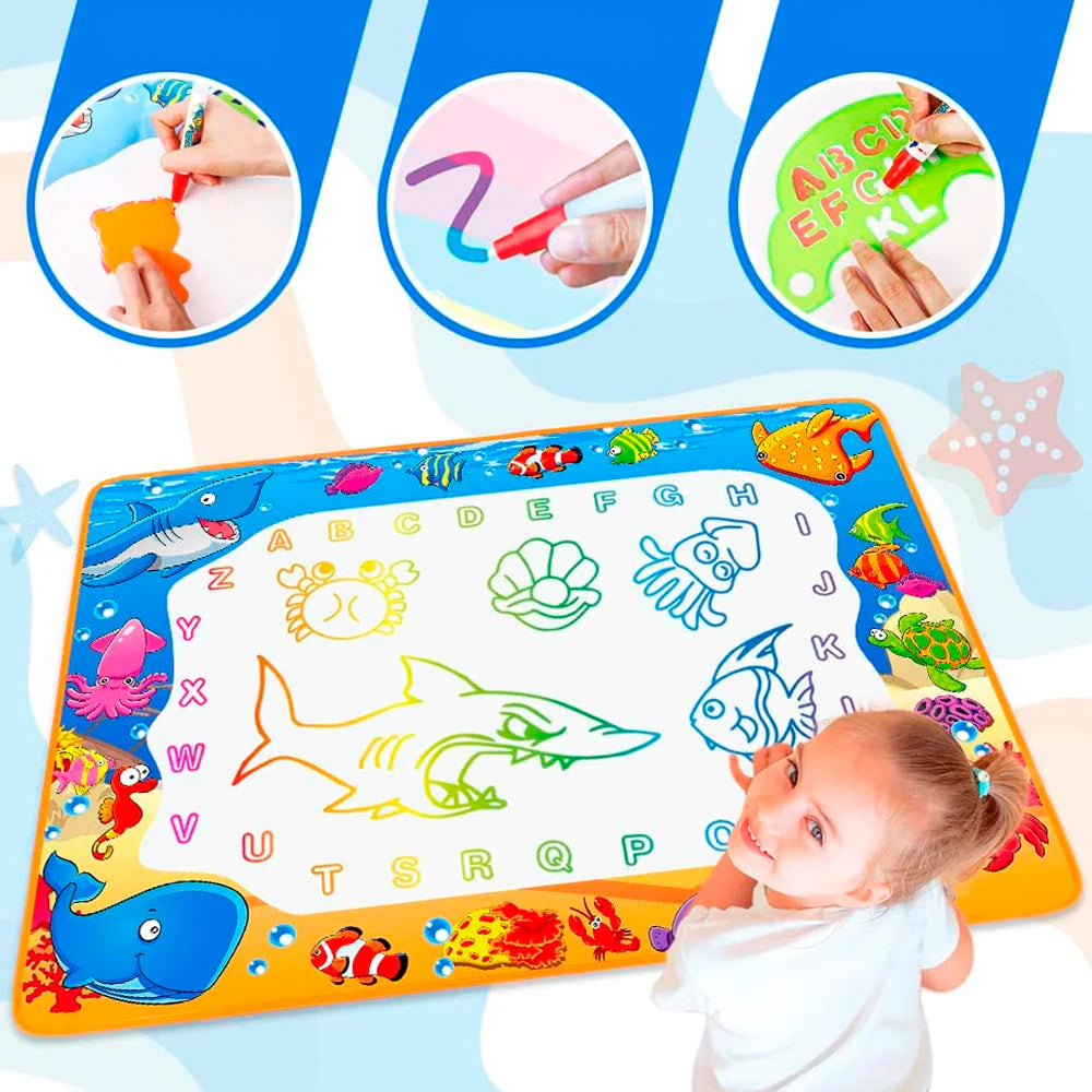 Alfombra Coloreable con Marcadores Base Agua 100x70