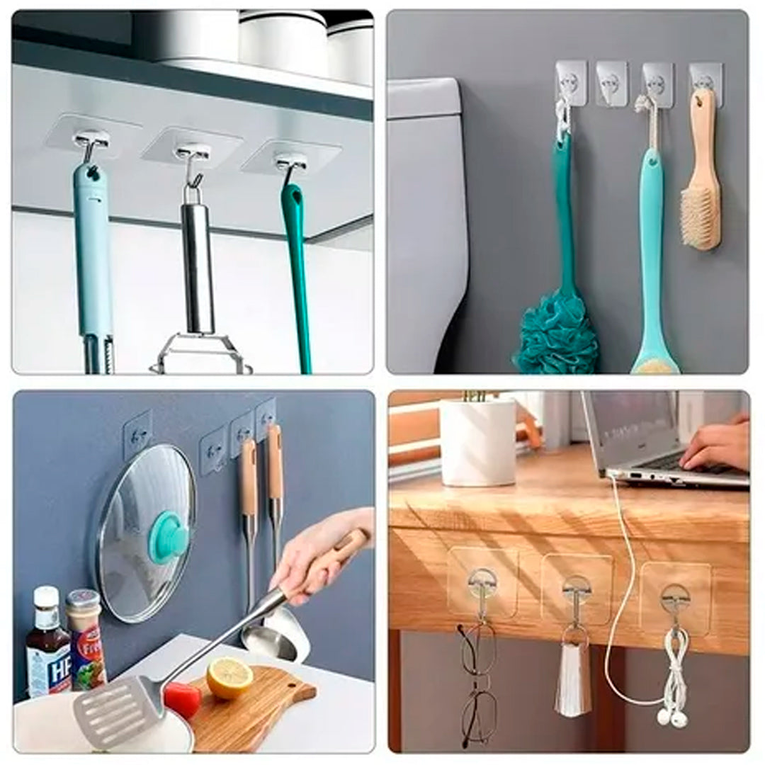 Set 10 Ganchos Adhesivo de Pared de ECOCO