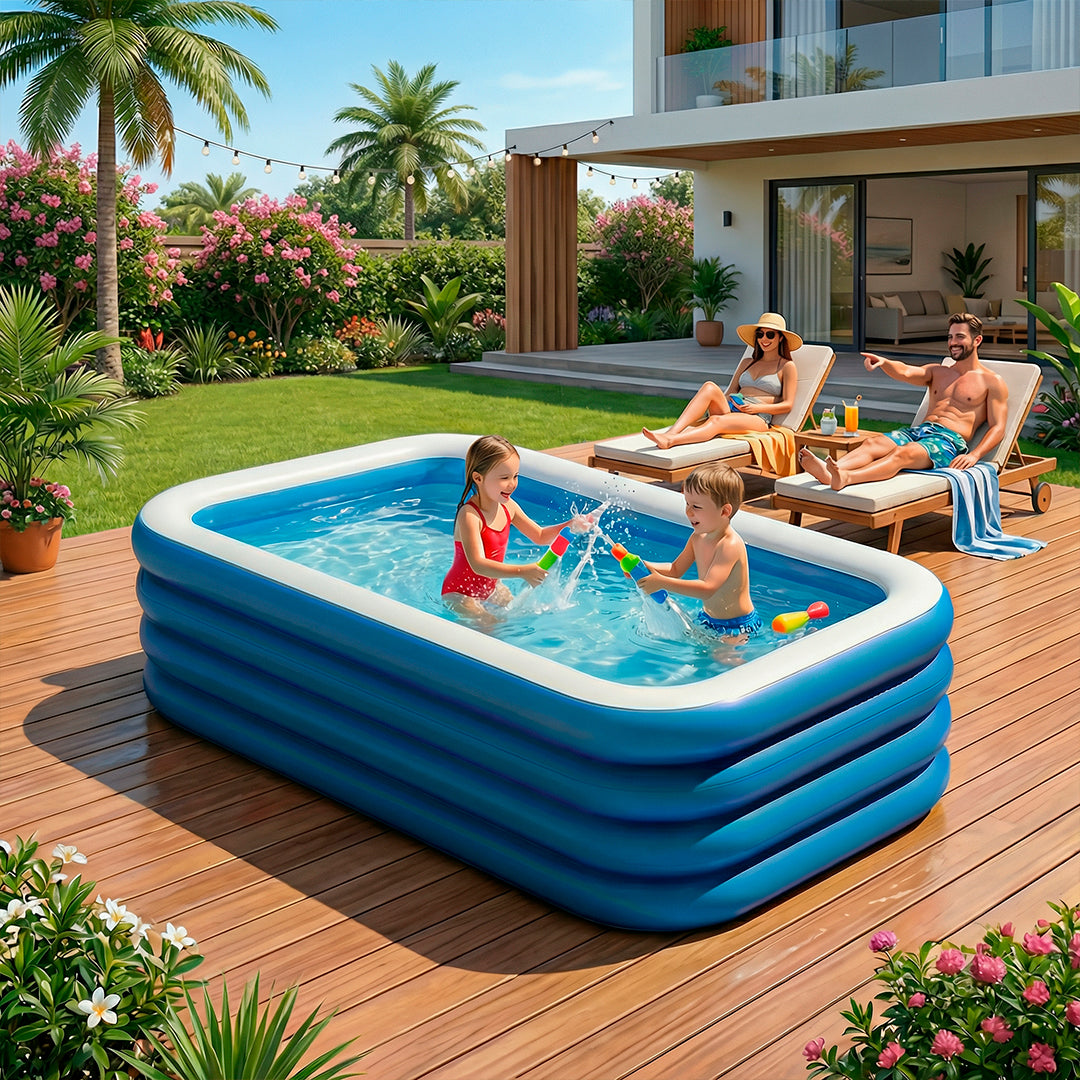 Piscina Inflable de PVC Grueso para Exteriores
