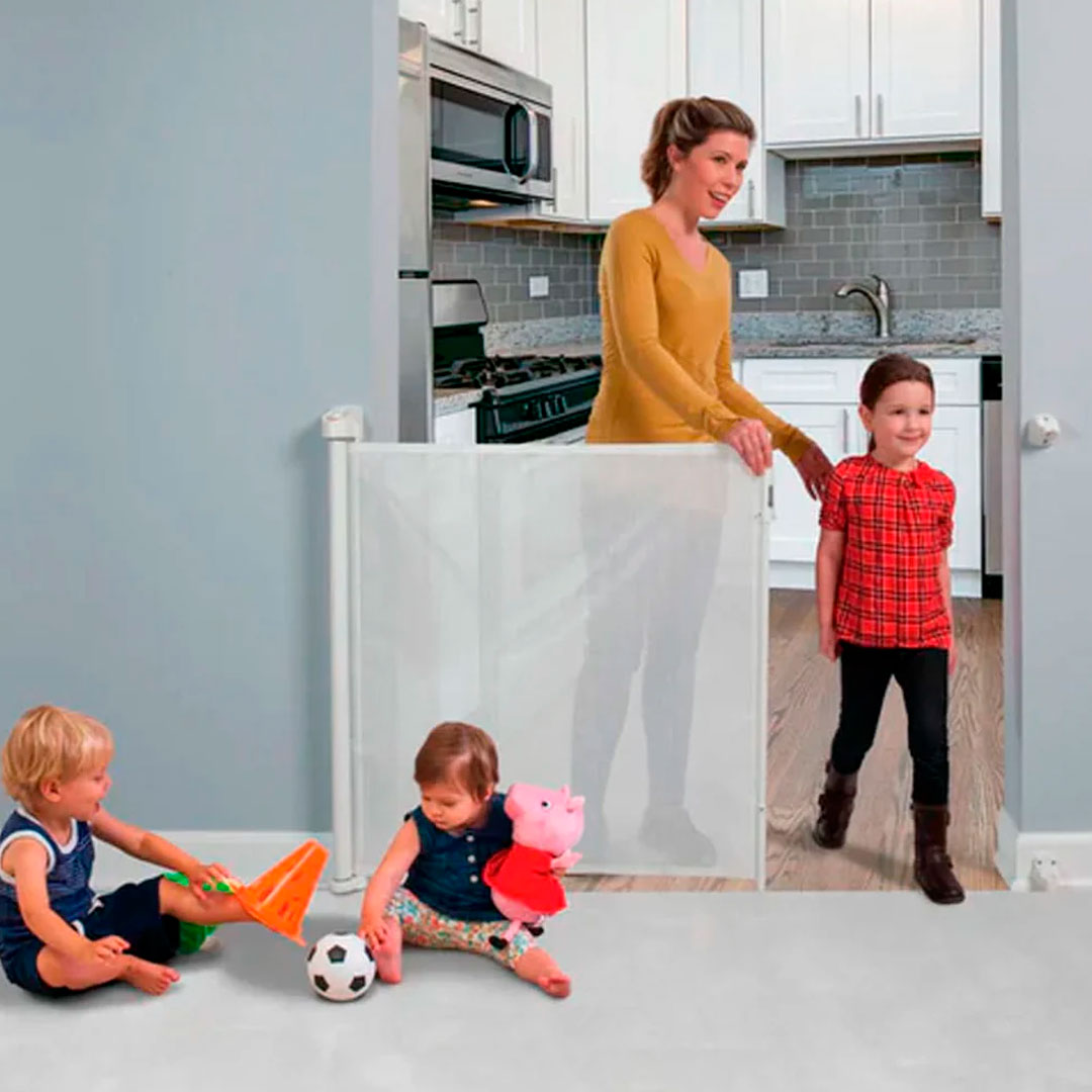 Puerta Flexible con Malla Retráctil de Seguridad Milhome