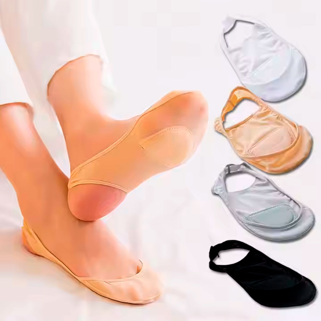 Pack de 4 Calcetines Invisibles de Silicona Antideslizantes