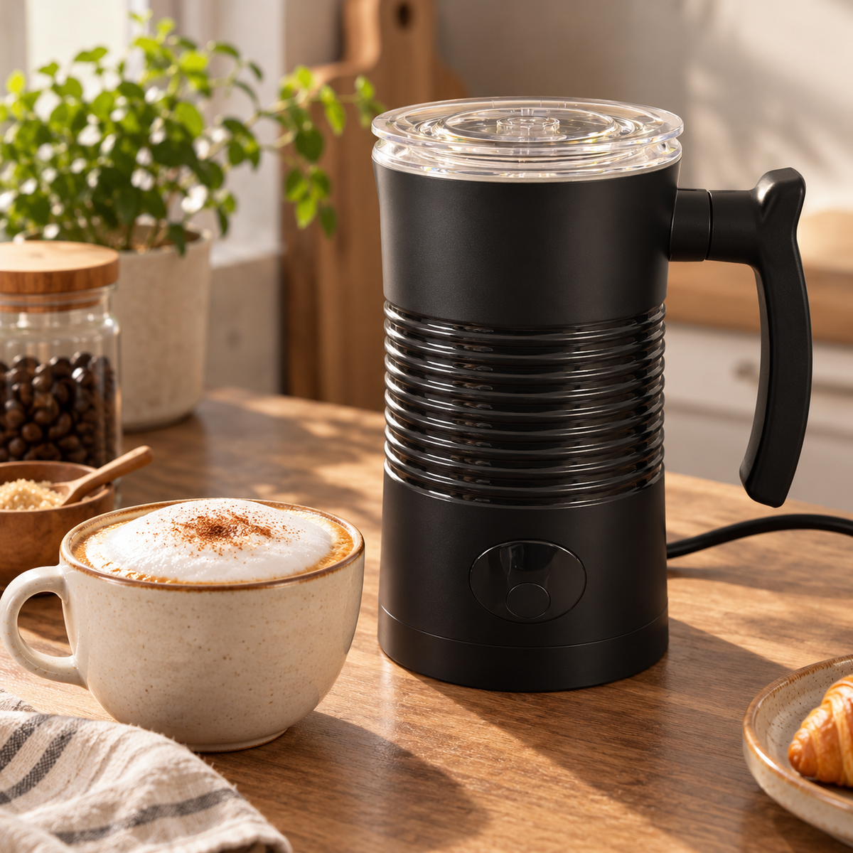Espumador de Leche Eléctrico 4 en 1  Automático