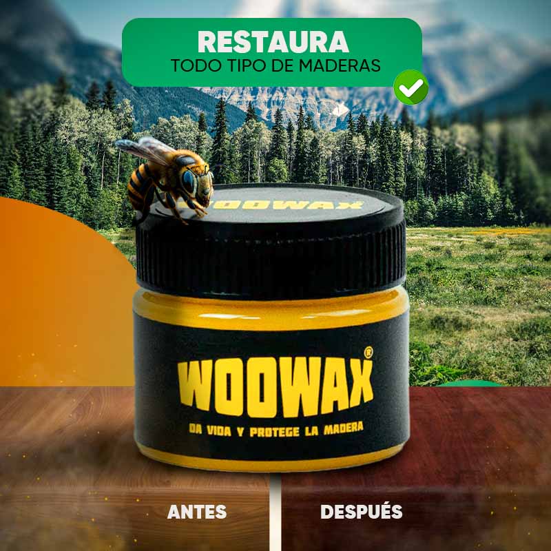 Lustrador de Muebles y Madera de Cera de Abejas WooWax