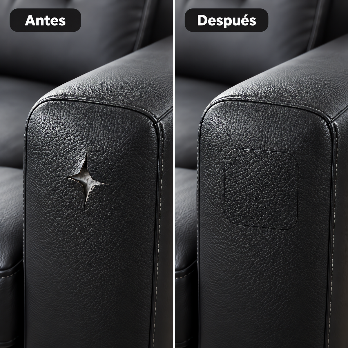 Parches de Reparación de Cuero Sintético Autoadhesivos