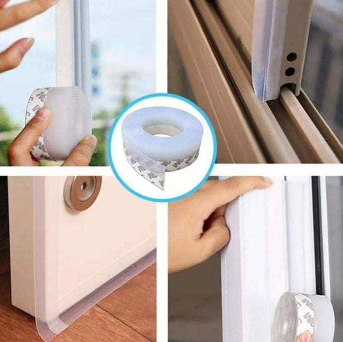 Burlete Anti Viento Adhesivo Sellador de Puerta