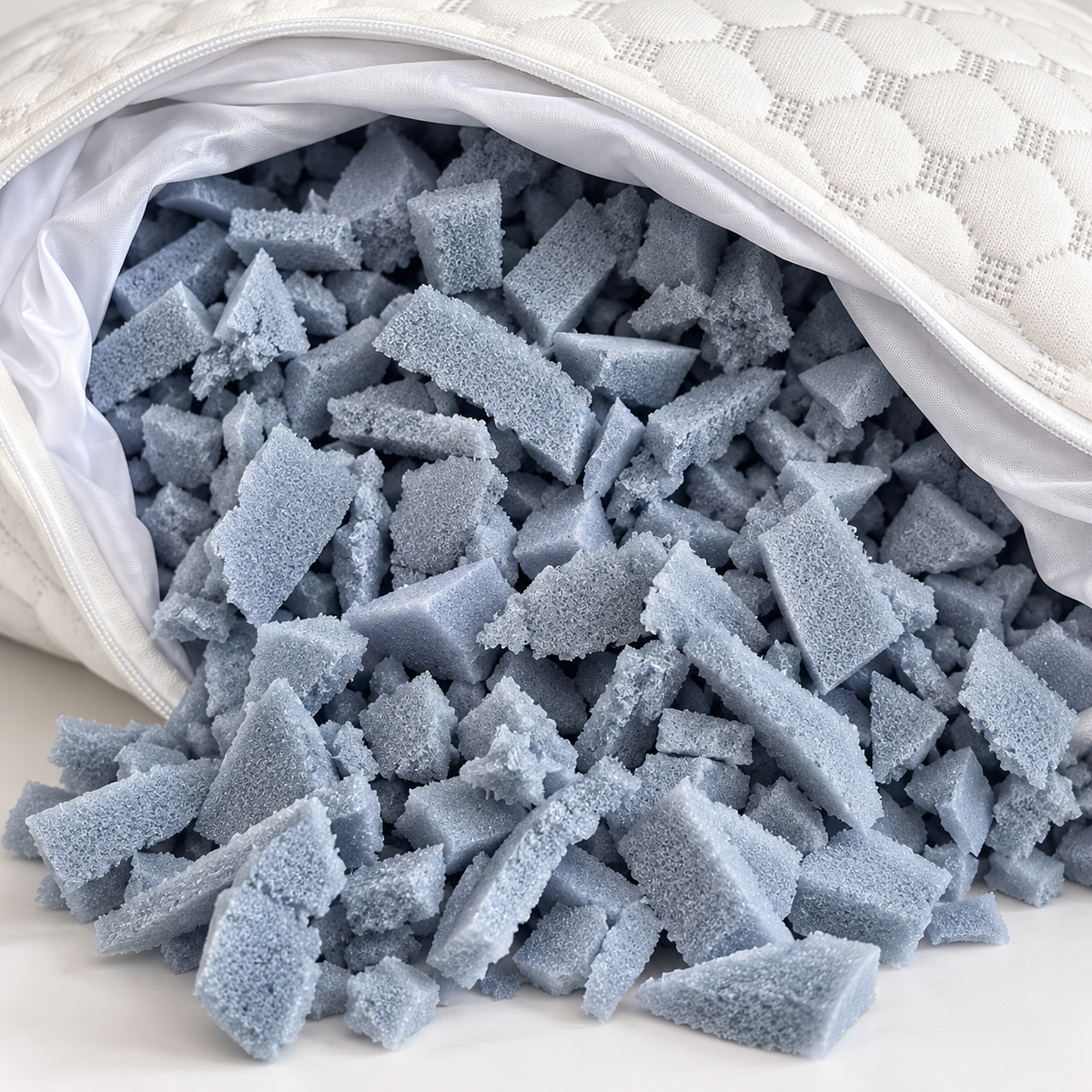 Almohada ortopédica de Espuma Viscoelástica Triturada