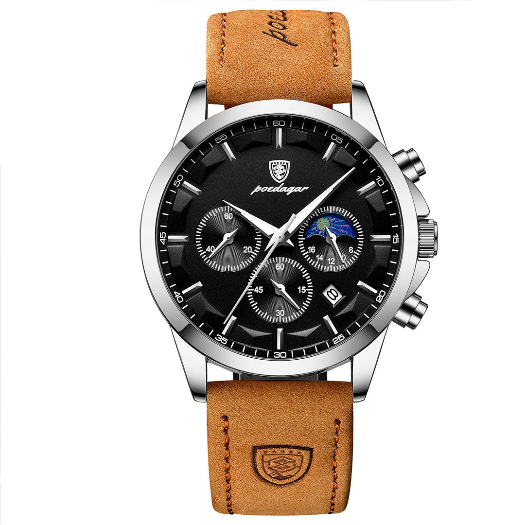 Reloj Benyar de Cuarzo para Hombre Pulsera de Cuero