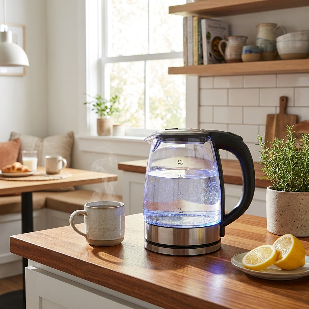 Calentador Eléctrico de Vidrio de 2L