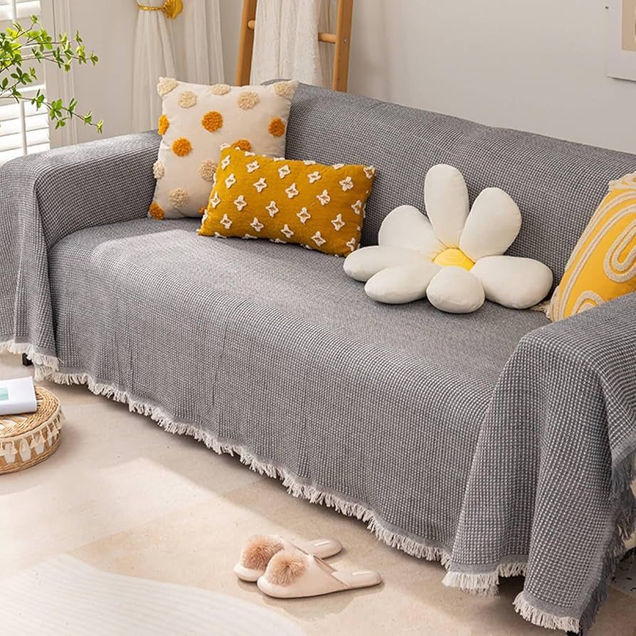 Funda Sofa Tejida en Algodon 2 Plazas