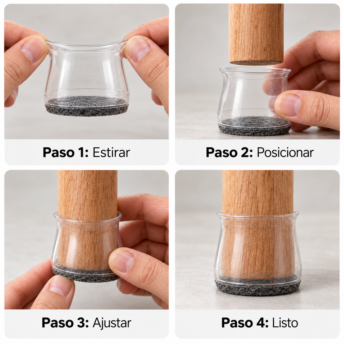 Pack de 16 Protectores de Silicona para Sillas Milhome