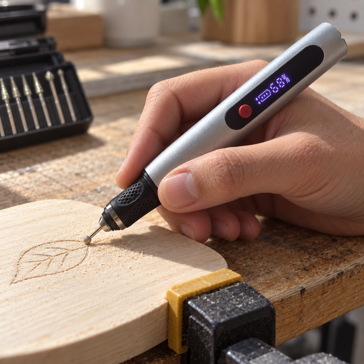 Lapiz de Tallado de Madera Inalámbrico